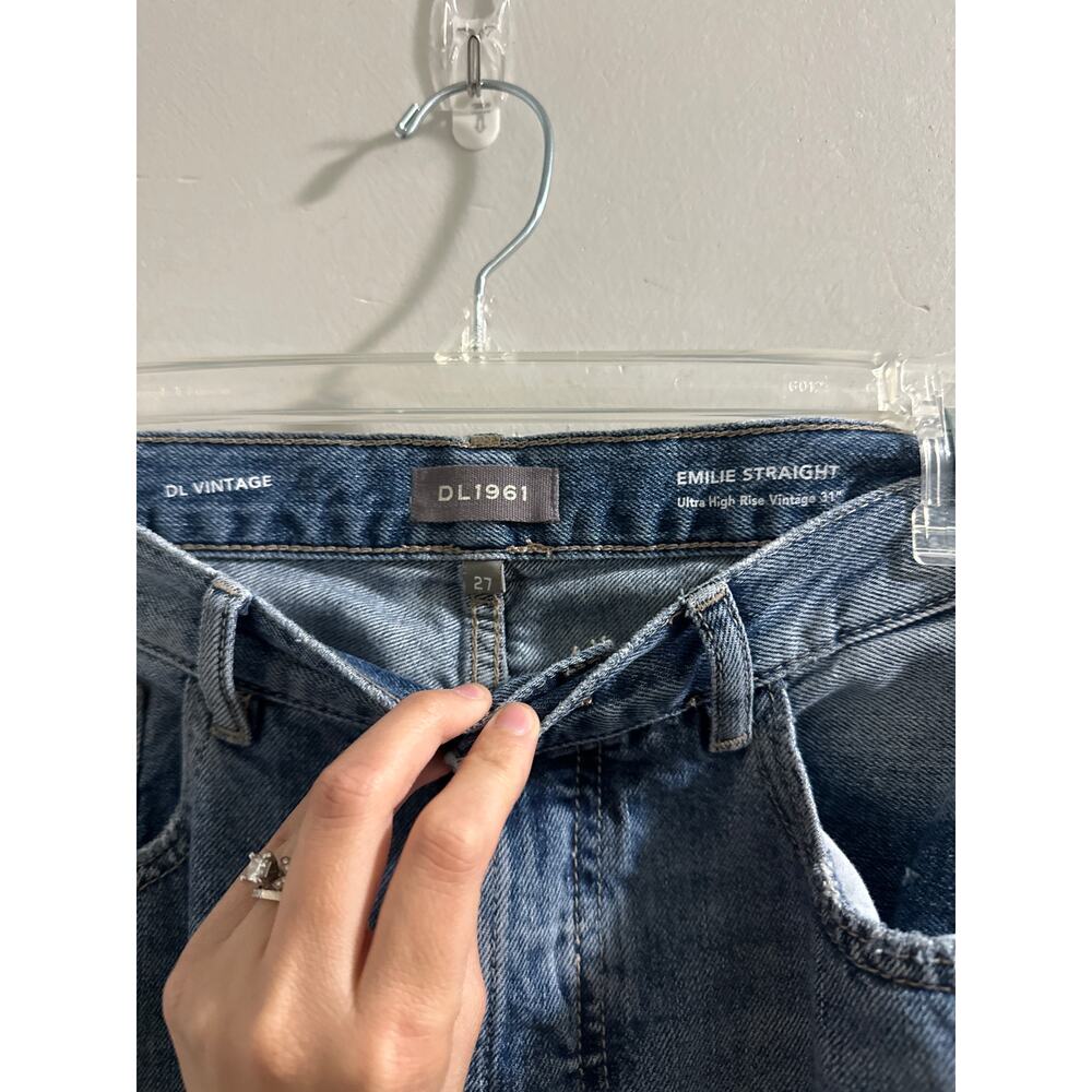 DL 1961 Ultra High Rise Vintage Emilie Straight size 27 - Picture 5 of 8